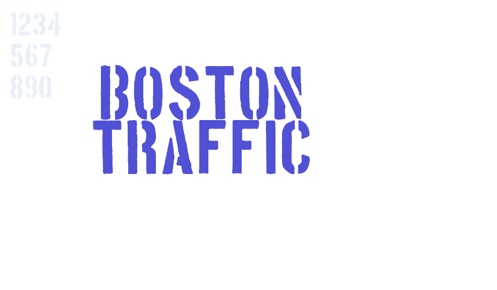 Boston Traffic-font-download