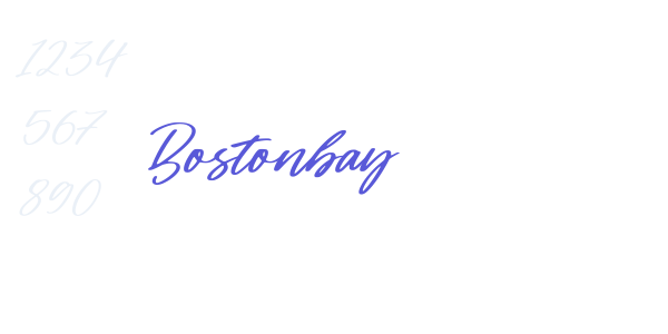 Bostonbay font free