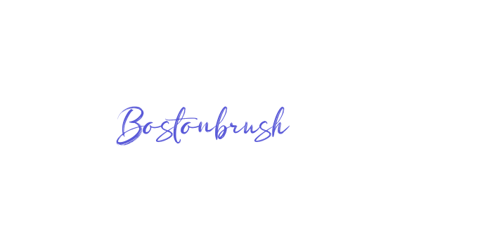 Download Bostonbrush Font