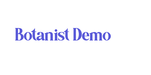 Botanist Demo font