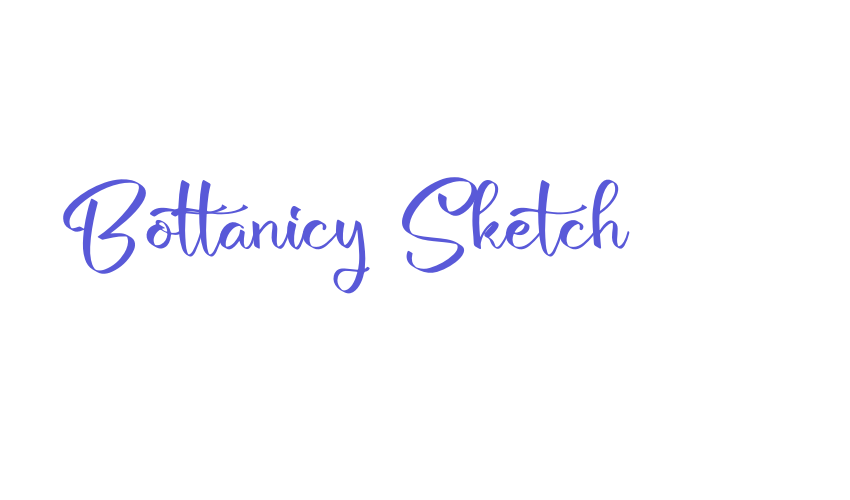 Bottanicy Sketch Font Download