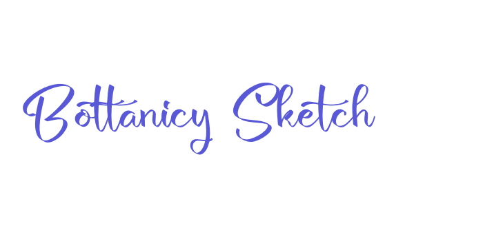 Bottanicy Sketch Font Download