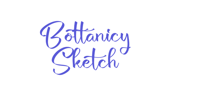 Bottanicy Sketch Font