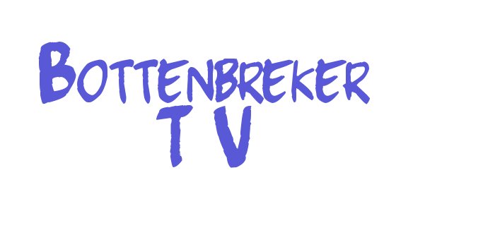 Bottenbreker T.V. Font