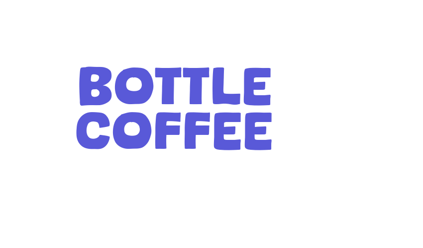 Bottle Coffee Font