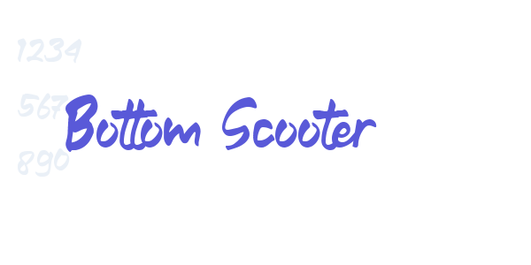 Bottom Scooter font