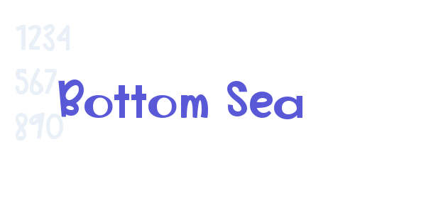 Bottom Sea font