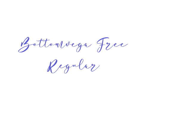 Bottomvega Free Regular Font