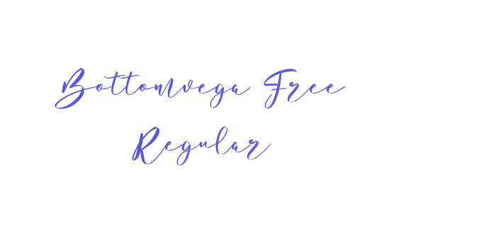 Bottomvega Free Regular Font Download