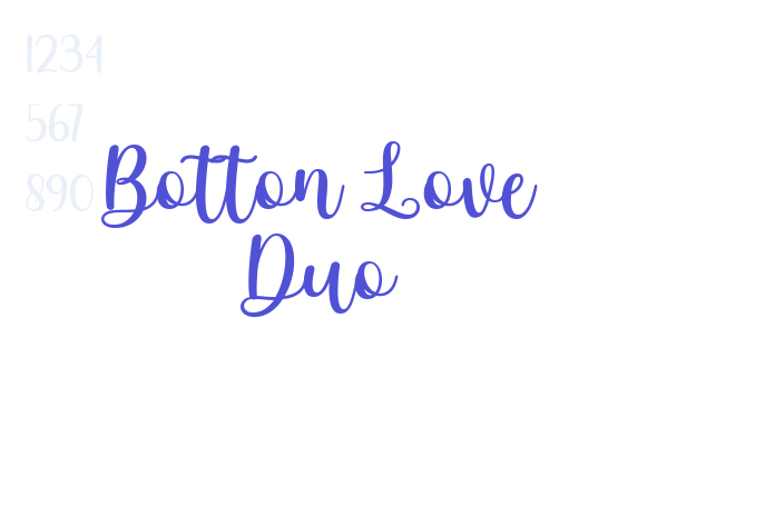 Botton Love Duo font download