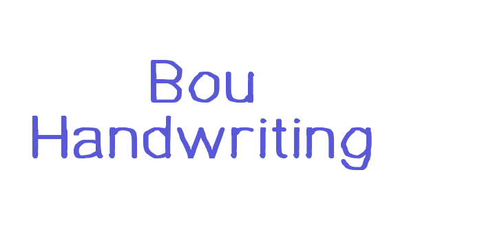 Bou Handwriting Font Download