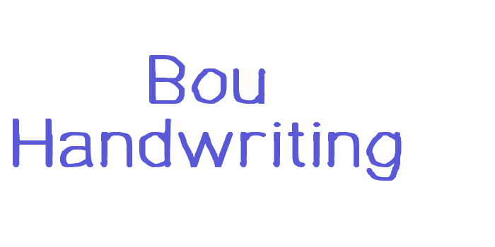 Bou Handwriting Font