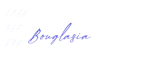 Bouglasia font free