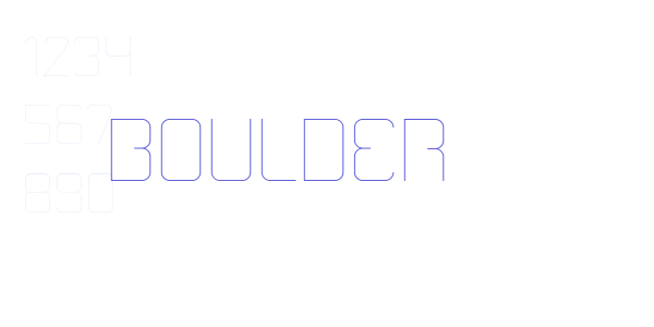 Boulder font free