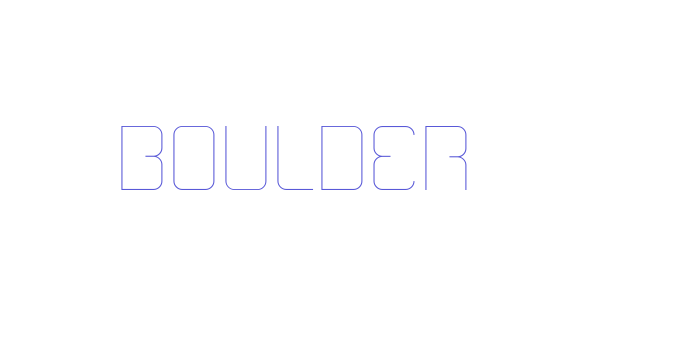 Boulder Font Download