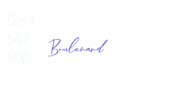 Boulevard font free