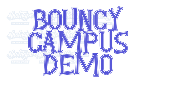 Bouncy Campus Demo font free