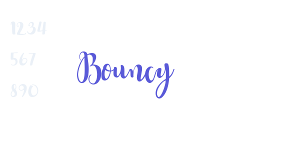 Bouncy font