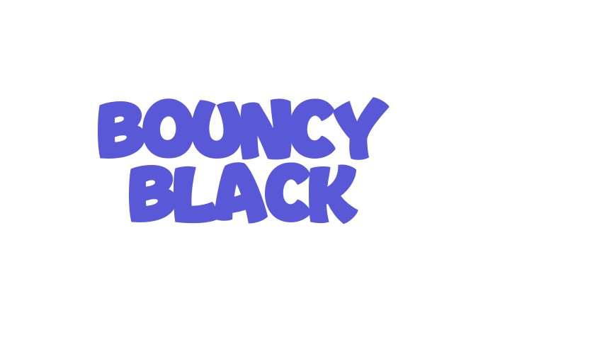 Bouncy Black Font Download