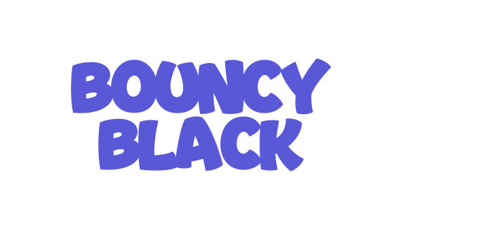 Bouncy Black Font Download