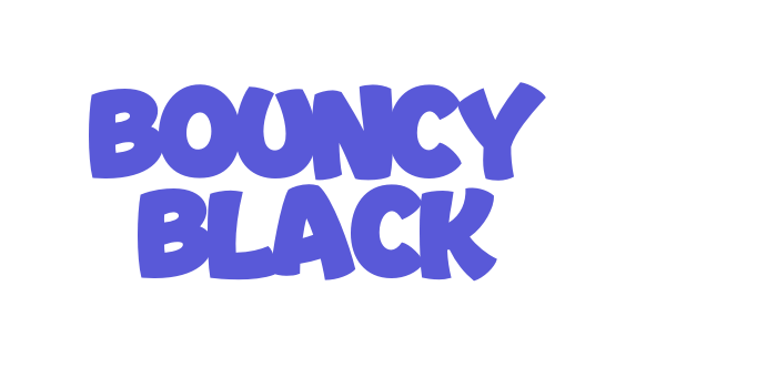 Bouncy Black Font