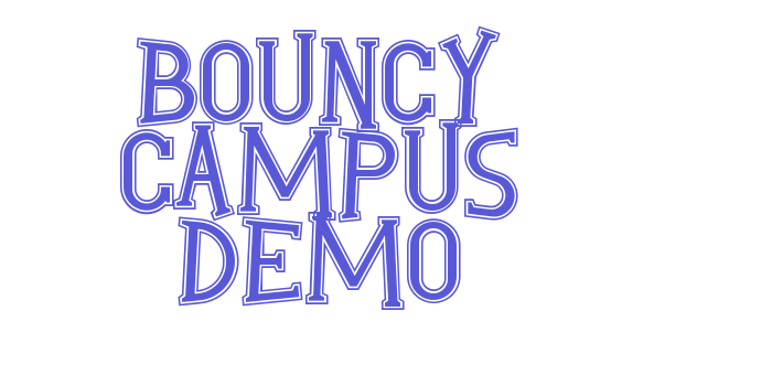 Bouncy Campus Demo Font Download