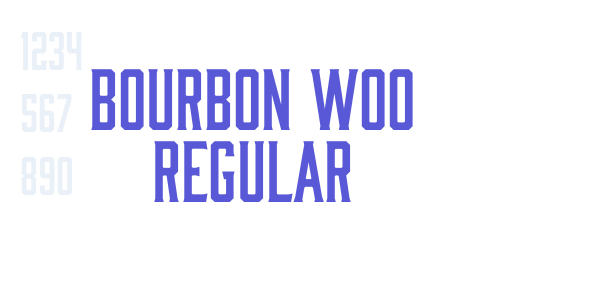 Bourbon W00 Regular font free