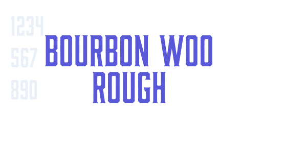 Bourbon W00 Rough font free