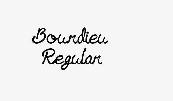 Bourdieu  Regular Font