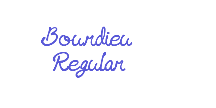 Bourdieu  Regular Font Download