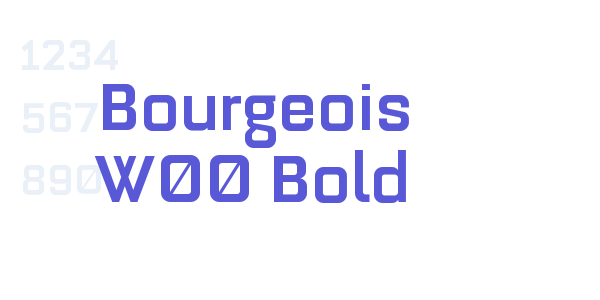 Bourgeois W00 Bold font free