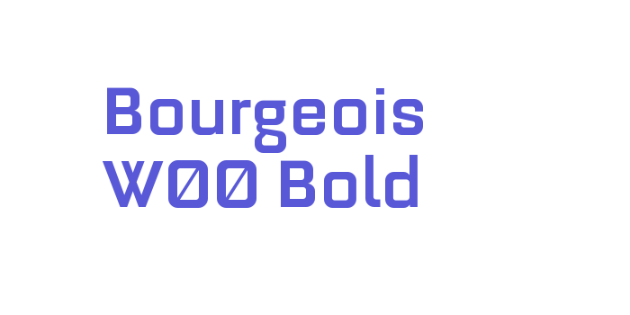 Bourgeois W00 Bold Font Download