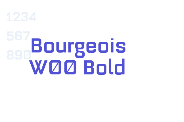 Bourgeois W00 Bold