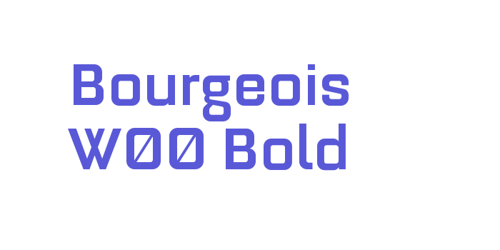 Bourgeois W00 Bold Font