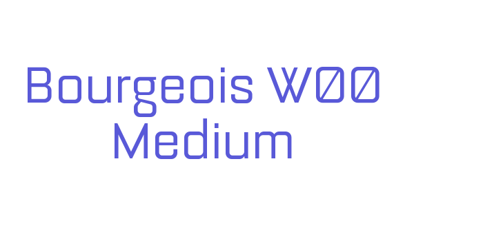 Bourgeois W00 Medium Font Download