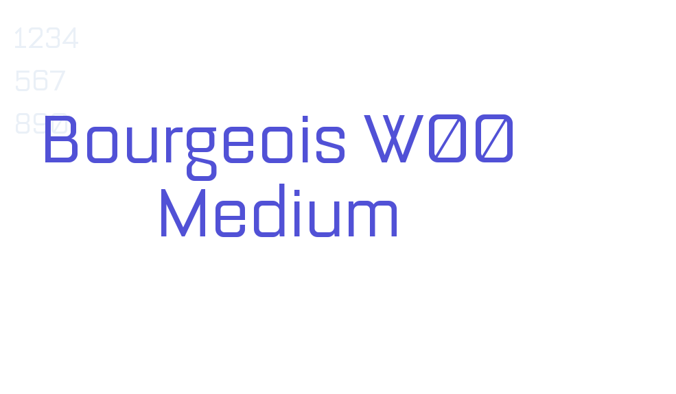 Bourgeois W00 Medium-font-download