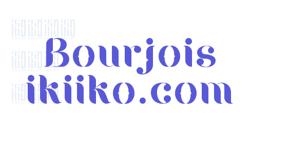 Bourjois ikiiko.com font free