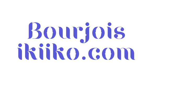 Bourjois ikiiko.com Font Download