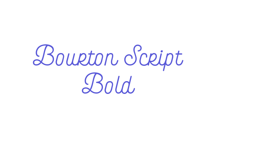 Bourton Script Bold Font