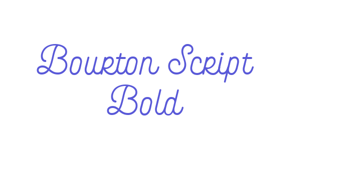 Bourton Script Bold Font Download