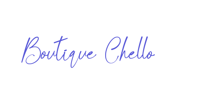 Boutique Chello Font Download