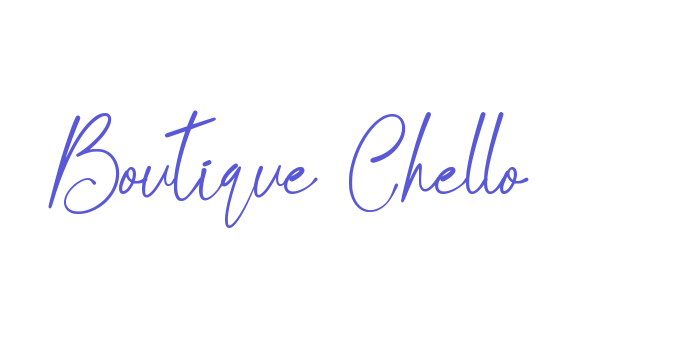 Boutique Chello Font