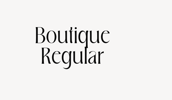 Boutique Regular Font