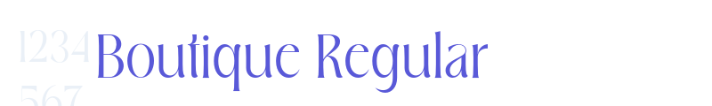 Boutique Regular font