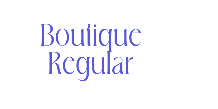 Boutique Regular Font