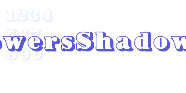 BowersShadow font