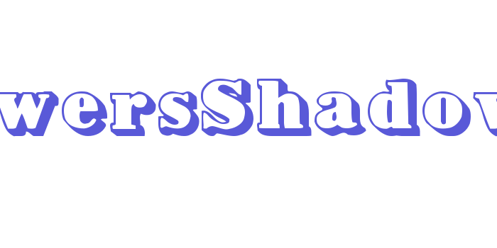 BowersShadow Font