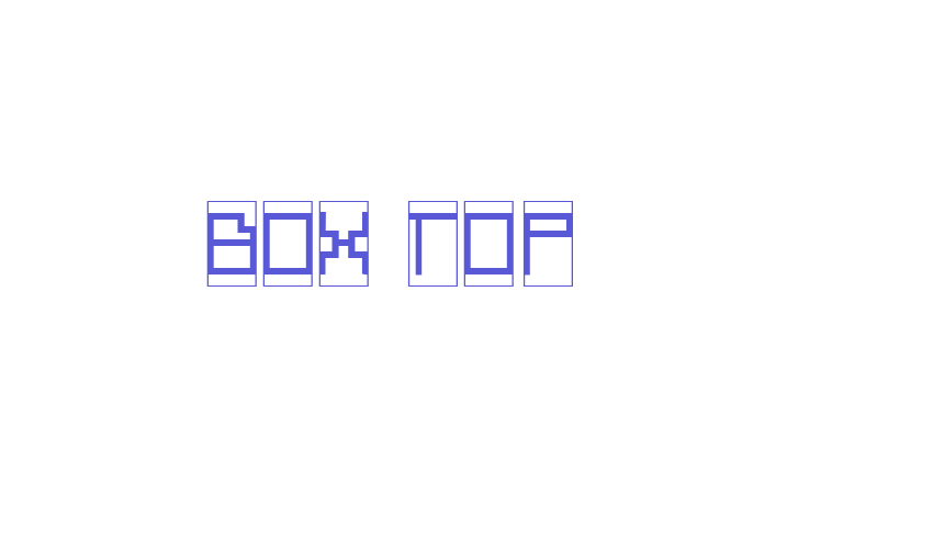 Box Top Font Download