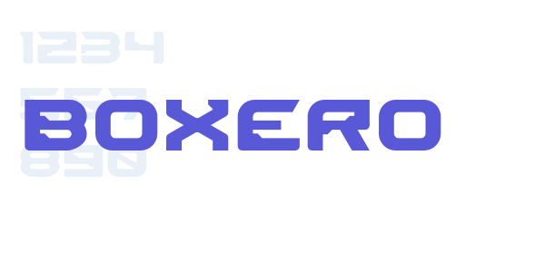 Boxero font