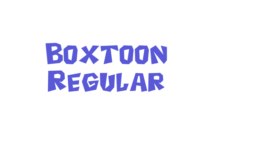 Boxtoon Regular Font